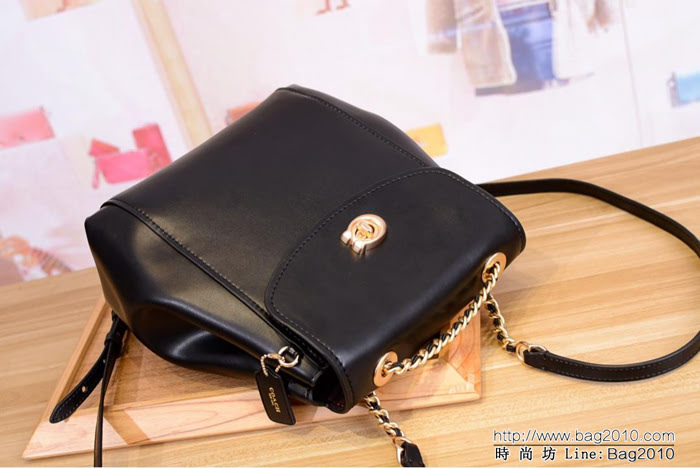 COACH蔻馳 女包雙肩包 鏈條牛皮背包 Parker系列 9163510  Chz1463